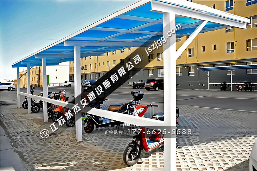 小區(qū)電瓶車充電棚圖片