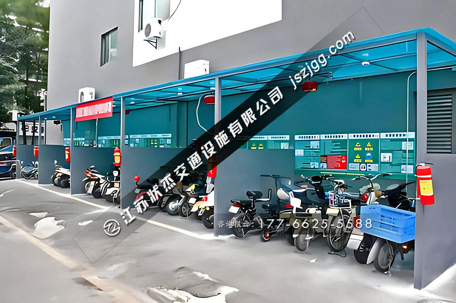 小區(qū)電動車充電車棚圖片