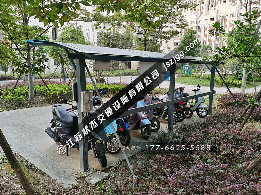 小區(qū)電動車充電樁車棚圖片大全