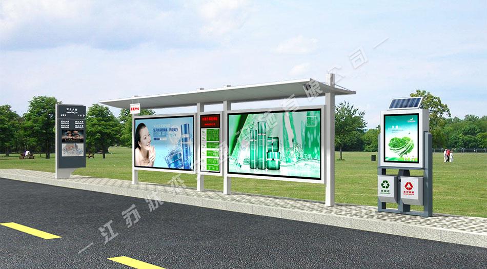 太陽能,不銹鋼，公交候車亭，公交候車亭廠家 _江蘇狀杰交通設(shè)施有限公司